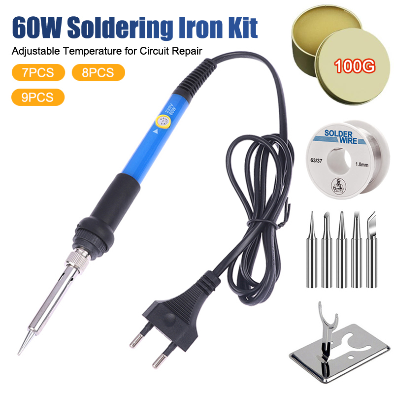 Electronics Repair Kit With Soldering Iron - Regulowana Temperatura 220V 60W Elektryczna Lutownica