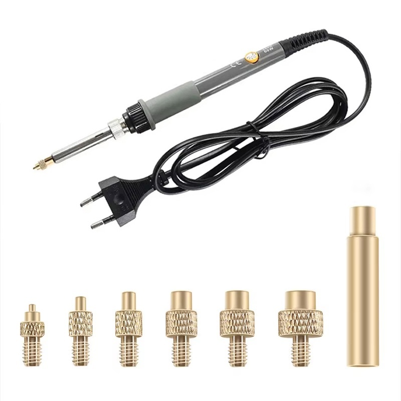 Electronics Repair Kit With Soldering Iron - Wkładki termowtykowe, końcówki do lutownicy, główki