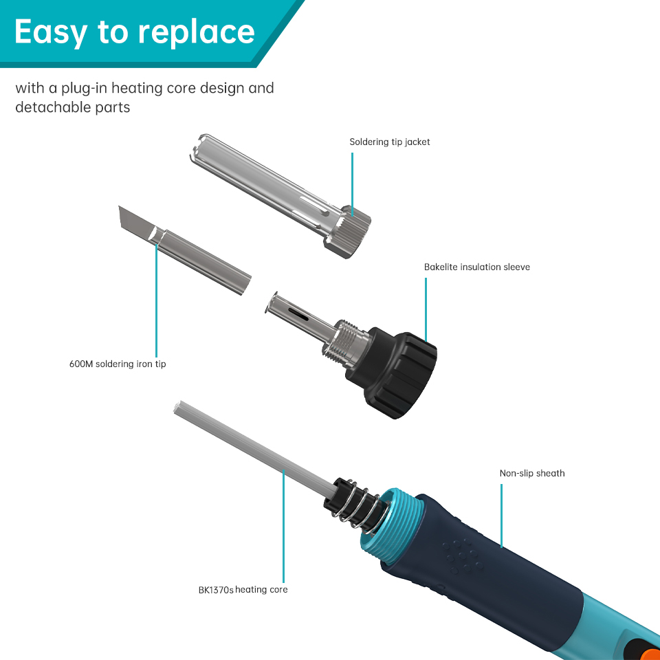 Zestaw lutownicy Bakon 90W z r – Electronics Repair Kit With Soldering Iron recenzja i cena