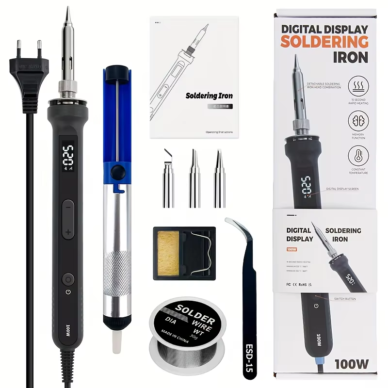 Zestaw cyfrowej lutownicy 100W – Electronics Repair Kit With Soldering Iron recenzja i cena